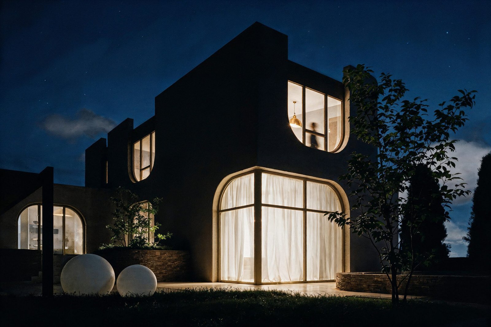 Night facade